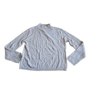 17 North womens Sz M Silk cashmere blend knit turtle neck light sweater
